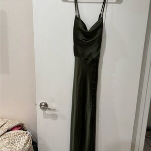 Revelry Black Maxi Slip Dress for Wedding Guest